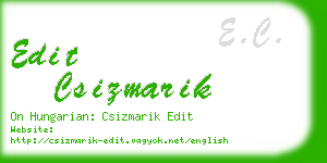 edit csizmarik business card